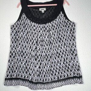 Dressbarn Womens Sleeveless Top Plus Size 1X